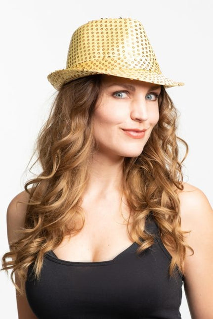 Cappello Glitter Oro