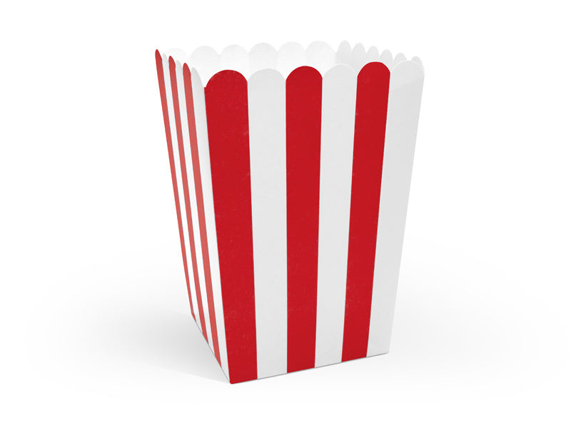 Vassoi per popcorn 12,5 cm 6 pezzi
