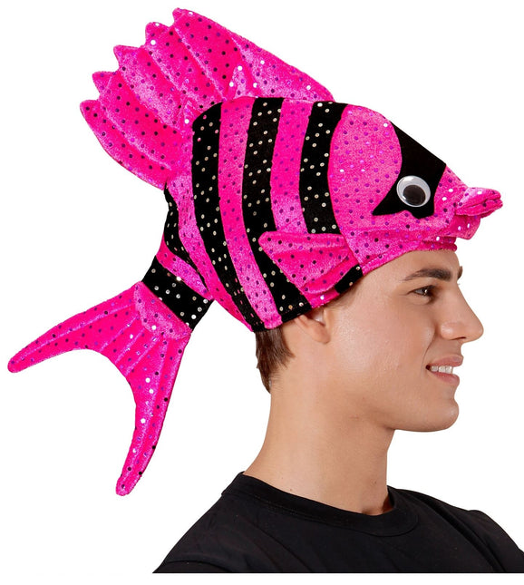 Cappello da pesce rosa