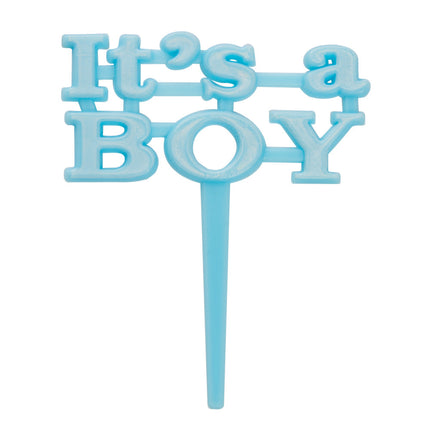 Cake topper It's A Boy Blue 8 pezzi