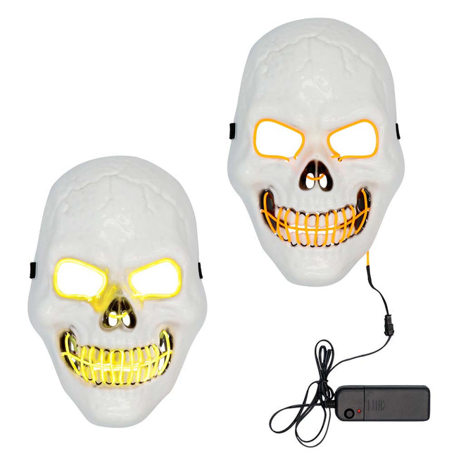 Maschera led di Halloween Teschio assassino