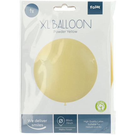 Palloncino giallo polvere 80cm