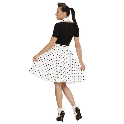 Set di costumi Rock N Roll 50S Bianco 2 pezzi