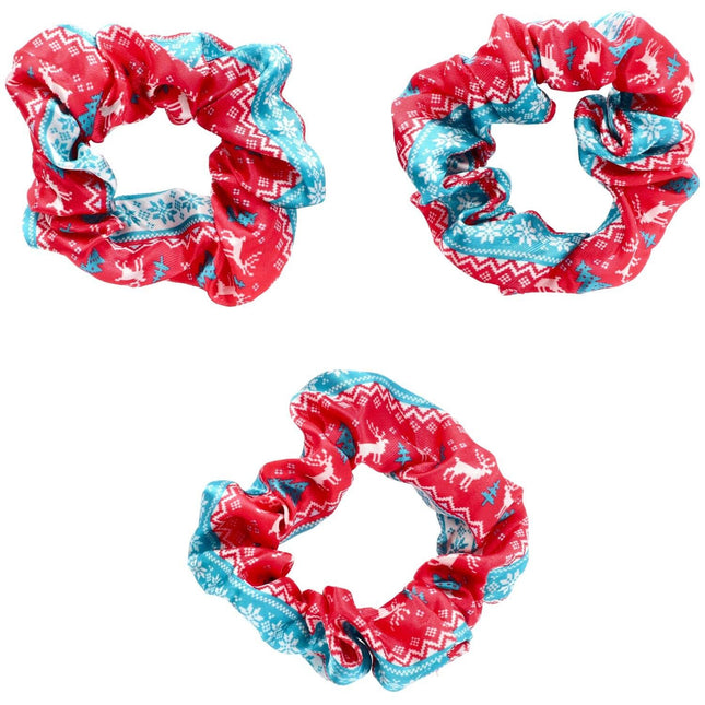 Scrunchies di Natale 3 pezzi