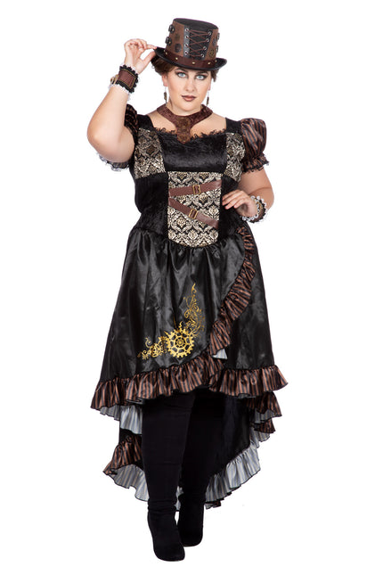 Abito Steampunk Nero Donna