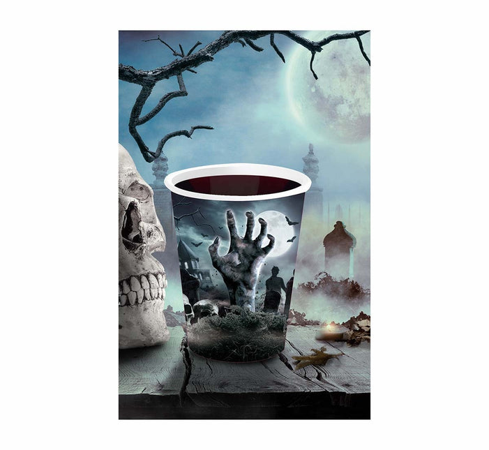 Tazze da cimitero di Halloween 355ml 6 pezzi