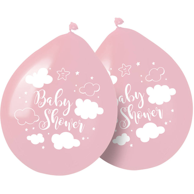 Palloncini Baby Shower Girl 30cm 8 pezzi