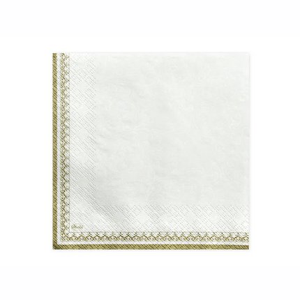 Tovaglioli Prima Comunione Ihs Oro Bianco 33cm 20pz