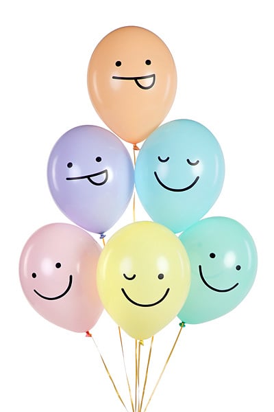 Palloncini Smiley 30cm 6pz