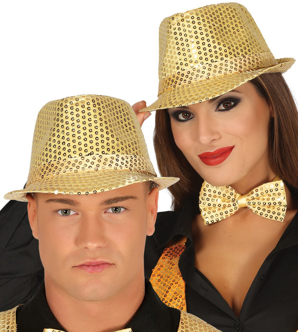 Cappello Paillettes Oro