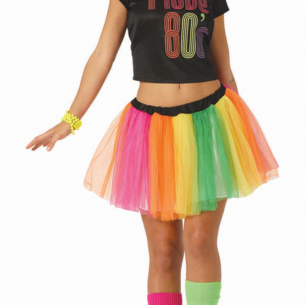 Costume Neon 80S colorato da donna