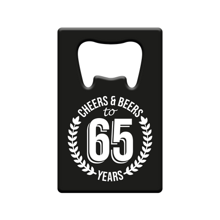 Apribottiglie 65 anni Cheers & Beers