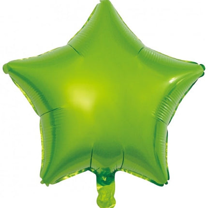 Palloncino ad elio Star Verde Vuoto 45 cm