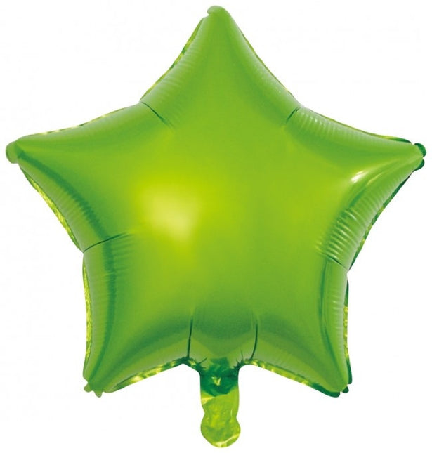 Palloncino ad elio Star Verde Vuoto 45 cm