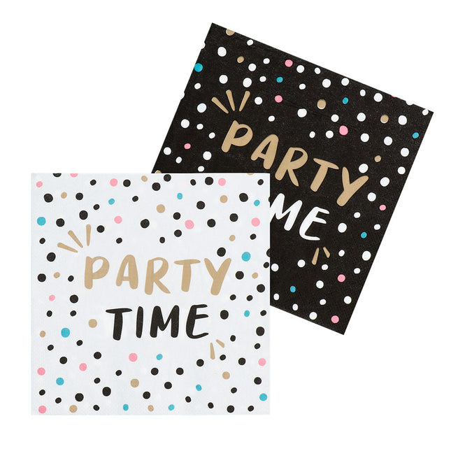 Tovaglioli di carta Party Time 33cm 20pz