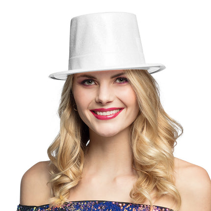 Cappello Bianco Glitterato 29 cm