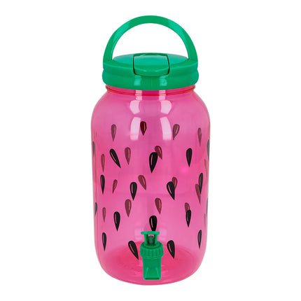 Distributore di bevande verde/rosa con rubinetto 3,8l