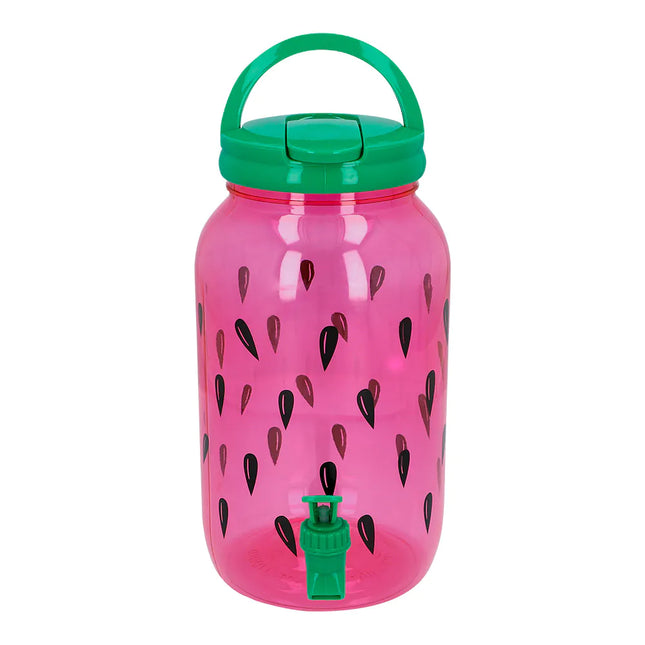 Distributore di bevande verde/rosa con rubinetto 3,8l