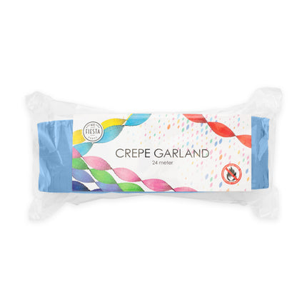 Ghirlande Crepe Azzurro 24m