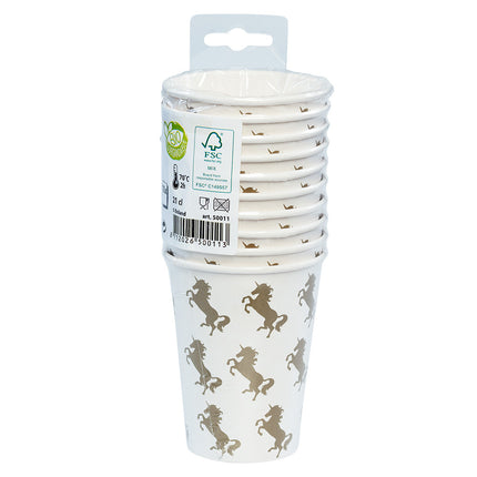 Bicchieri Unicorno di carta 210ml 10pz