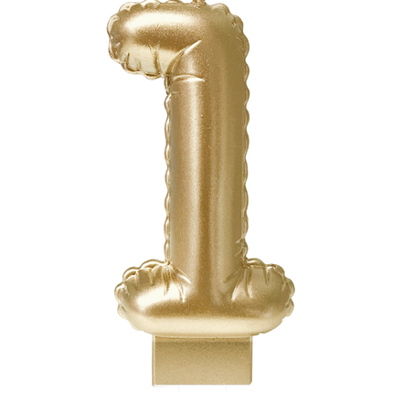 Palloncino a candela in foil oro 1 10cm