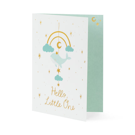 Inviti blu Hello Little One 14x20cm 11 pezzi