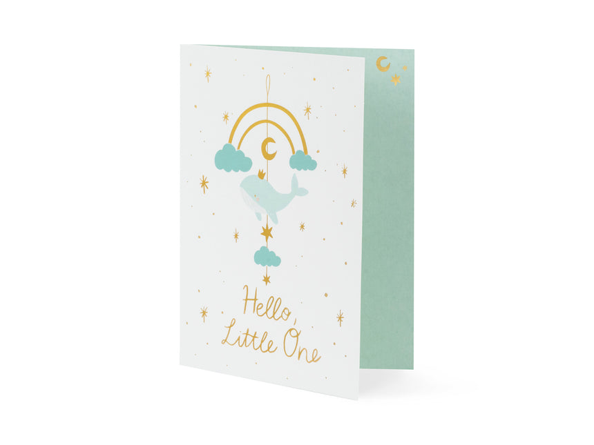 Inviti blu Hello Little One 14x20cm 11 pezzi