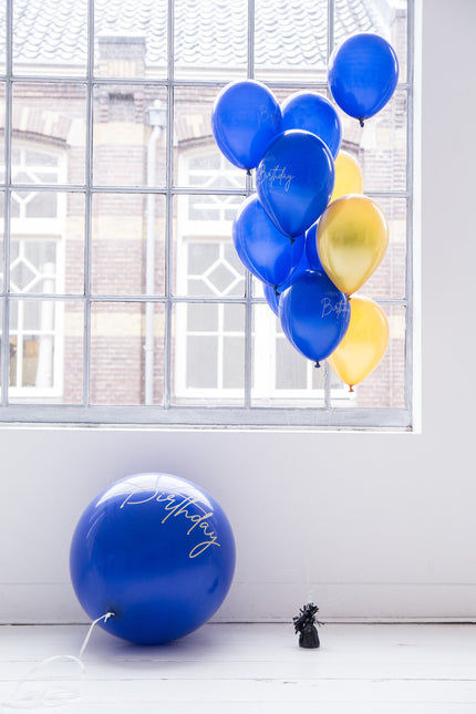 Palloncini di Buon Compleanno Blu 30cm 12pz