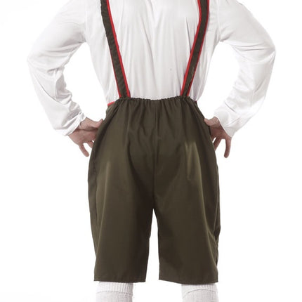 Lederhosen verde scuro per uomo