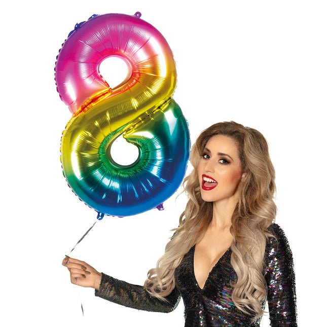 Pallone con figura arcobaleno 8 anni 86 cm