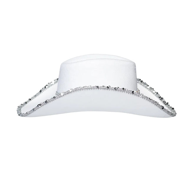 Cappello da Cowboy Sposa Glitter