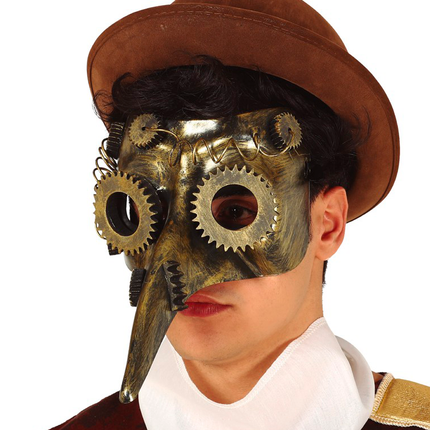 Maschera Steampunk Marrone