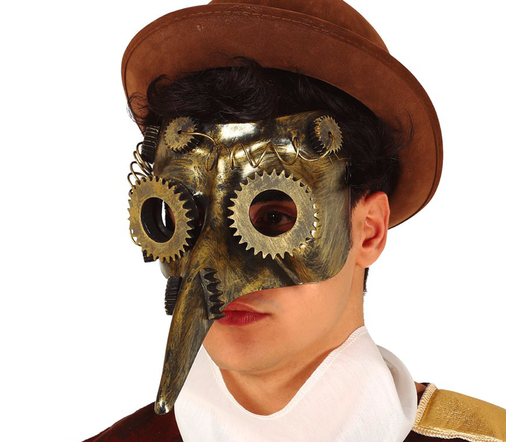 Maschera Steampunk Marrone