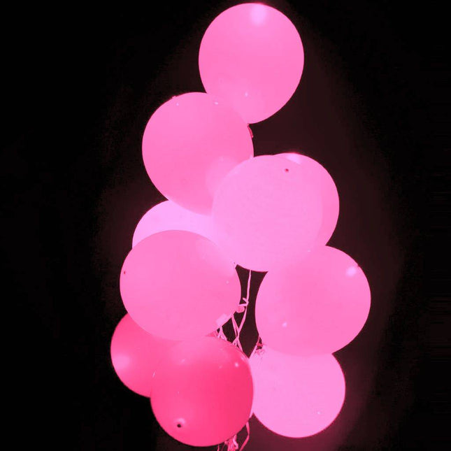 Palloncini a led rosa 30cm 5pz