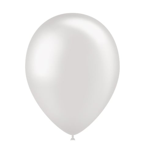 Palloncini grigio chiaro metallizzati 25cm 50pz