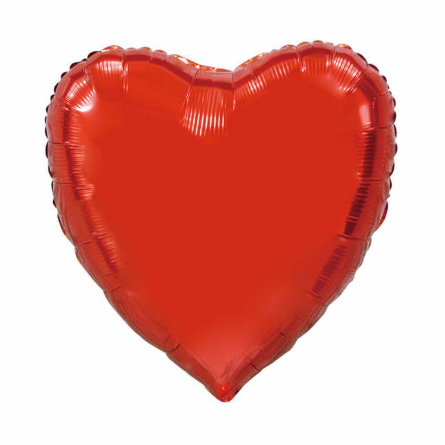 Palloncino ad elio Cuore Rosso XL Vuoto 92cm