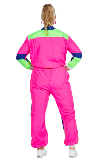 Tuta da ginnastica 80s Neon Donna