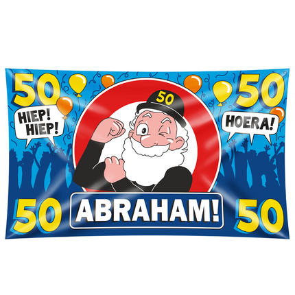 Bandiera da parete Abraham 50 Years Hurrah 1,5 m