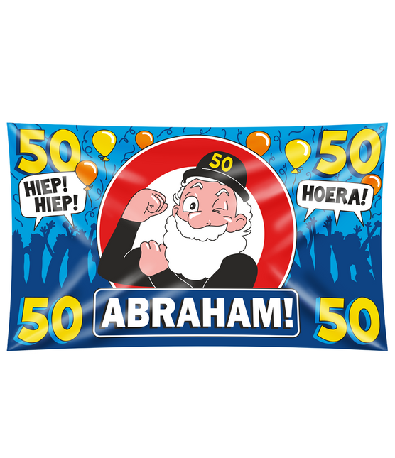 Bandiera da parete Abraham 50 Years Hurrah 1,5 m