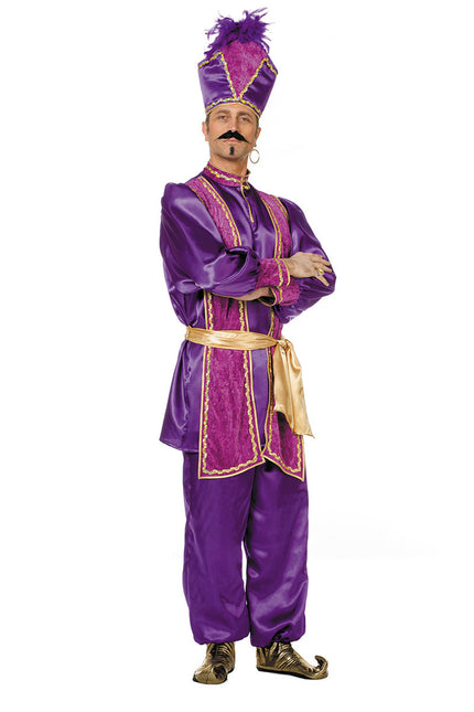 Costume da Sultano Uomo Viola