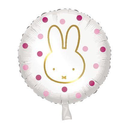 Palloncino ad elio Miffy rosa vuoto 45 cm