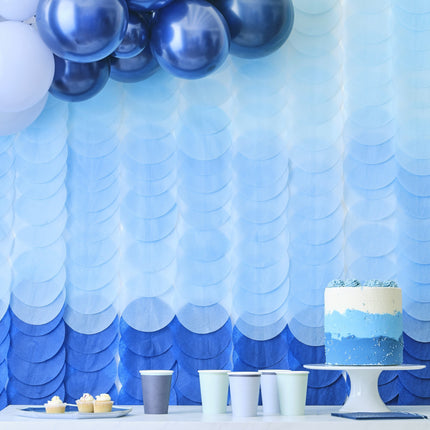 Decorazione appesa blu Ombre 2m