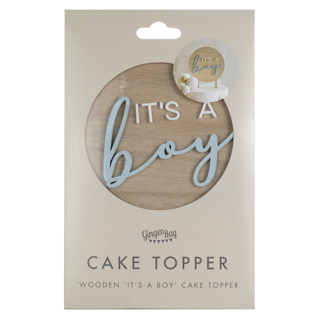 Topper per torta Baby Shower It's A Boy