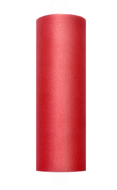 Rotolo di tulle rosso 15cm 9m