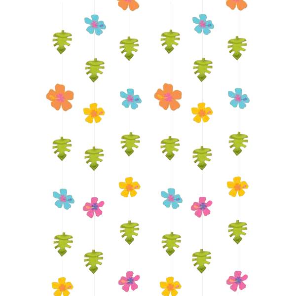 Hawaii appeso decorazione fiori 2,1 m 6pcs