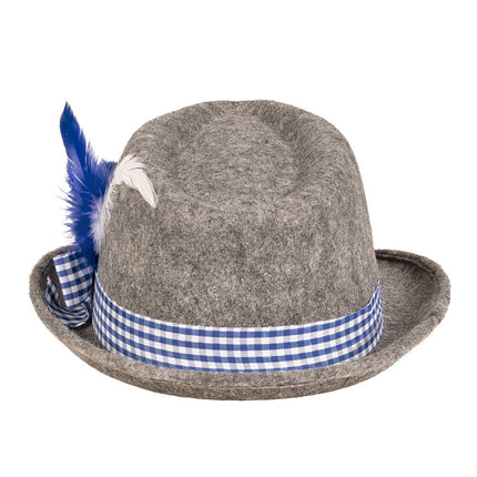 Cappello Oktoberfest Tiroler Grigio Blu