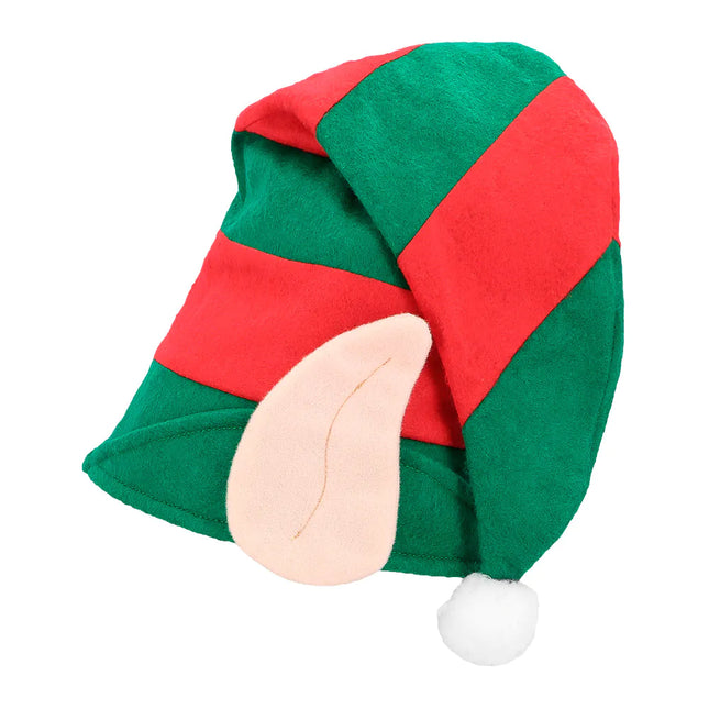 Elfo con cappello natalizio