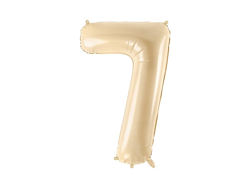 Palloncino figura 7 anni Beige Vuoto 72cm