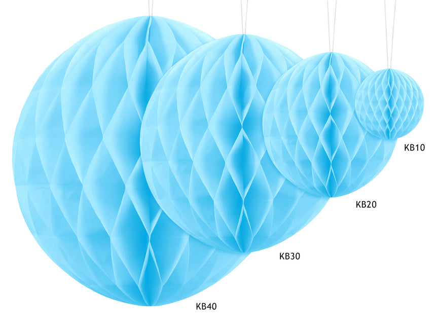 Palla a nido d'ape Azzurro 40 cm