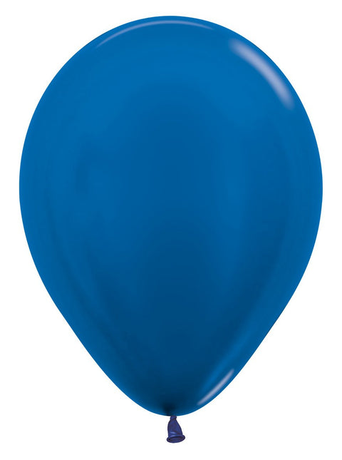 Palloncini blu metallizzato 30cm 12pz